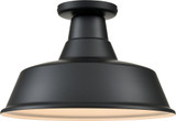 Millennium RCLWF14-SB R Series Vintage Satin Black Flush Mount Light Fixture