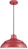 Millennium RLM RWHC14-SR R Series Satin Red 14" Pendant Lighting