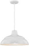 Millennium RLM RWHC17-WH R Series White 17" Hanging Light Fixture