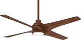 Minka Aire F543L-DK Swept Contemporary Distressed Koa LED 56" Ceiling Fan