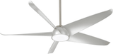 Minka Aire F771L-BN/SL Ellipse Modern Brushed Nickel with Silver LED 60" Ceiling Fan