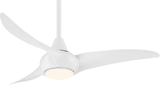 Minka Aire F845-WH Light Wave Contemporary White LED 44" Home Ceiling Fan