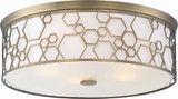 Minka Lavery 1845-108-L Modern Polished Satin Brass LED Ceiling Light Fixture