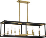 Minka Lavery 2118-726 Union Estates Contemporary Coal And Soft Brass Island Lighting
