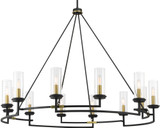 Minka Lavery 3207-781 Hillstone Modern Sand Coal and Soft Brass 50.25" Chandelier Light