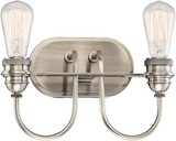 Minka Lavery 3452-84B Uptown Edison Modern Plated Pewter 2-Light Bath Lighting Fixture