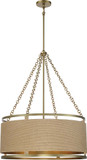 Minka Lavery 3866-695 Windward Passage Modern Soft Brass Drum Drop Lighting