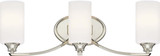 Minka Lavery 3983-613 Tilbury Modern Polished Nickel 3-Light Vanity Lighting