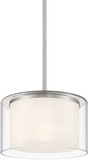 Minka Lavery 4102-84 Parsons Studio Modern Brushed Nickel Mini Pendant Lighting