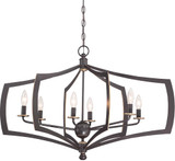 Minka Lavery 4376-579 Middletown Modern Downton Bronze with Gold Highlights Ceiling Pendant Light