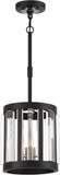 Minka Lavery 5490-729 Majestic Splendor Contemporary Sand Coal And Polished Nickel Mini Pendant Lighting Fixture