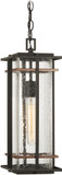 Minka Lavery 72494-68 San Marcos Contemporary Coal w/ Antique Copper Accents Outdoor Ceiling Pendant Light