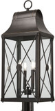 Minka Lavery 73296-143C De Luz Oil Rubbed Bronze w/ Gold Exterior Post Lamp