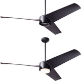 Modern Fan Company AMB-MB-56-MB Ambit DC Modern Matte Black w/ Matte Black Blades LED 56" Ceiling Fan