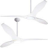 Modern Fan Company BRI-MW-56 IC/Brisa DC Modern Matte White w/ Matte White Blades LED 56" Ceiling Fan