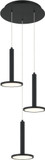 Matteo C37703MB Extraterrestrial Modern Matte Black LED Multi Hanging Lamp
