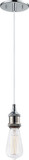 Matteo C46100CH Bulstrode's Workshop Modern Chrome 4.75" Mini Hanging Light