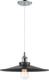 Matteo C46113CHBK Bulstrode's Workshop Modern Chrome / Black Pendant Lamp