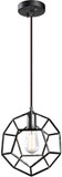 Matteo C54601RB Geometry Series Contemporary Rusty Black Mini Drop Ceiling Lighting