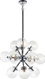 Matteo C62812CHCL Soleil Modern Chrome Ceiling Chandelier