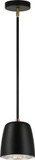 Matteo C73701BK Luca Modern Black Mini Pendant Lighting