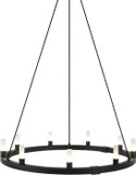 Matteo C75209MB Cascadian Modern Matte Black Halogen Chandelier Light