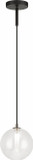 Matteo C81011CL Magma Contemporary Clear 7" Mini Hanging Pendant Lighting