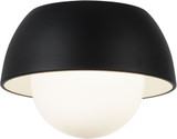 Matteo M11301MBOP Watson Modern Matte Black LED 9" Flush Mount Lighting