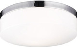 Matteo M13002CH Xenon Modern Chrome 11" Flush Mount Light Fixture