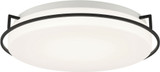 Matteo M14115MB Brammerton Modern Matte Black LED 15" Ceiling Lighting