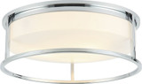 Matteo M15003CH Framerton Contemporary Chrome 14.5" Ceiling Lighting