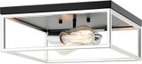 Matteo M15542BKCH Clarke Contemporary Black and Chrome Ceiling Lighting