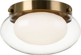 Matteo M15701AG Caspian Modern Aged Gold Brass 11" Home Ceiling Lighting