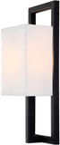 Matteo S00101DG Cadre Contemporary Dark Grey Wall Sconce Lighting