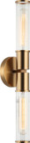 Matteo S02812AG Klarice Contemporary Aged Gold Brass Sconce Lighting