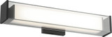 Matteo S04420MB Cardenne Contemporary Matte Black LED 20" Bathroom Lighting Fixture
