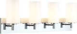 Matteo S04904CHOP Candela Chrome 4-Light Bathroom Sconce