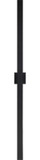 Matteo S07972MB Zayden Contemporary Matte Black LED 72" Lighting Sconce