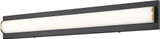 Matteo S08934BK Psyra Contemporary Black LED 34" Vanity Lighting