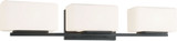 Matteo S10803MB Chiclet Matte Black 3-Light Bathroom Sconce Lighting