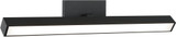 Matteo S12924MB Parallel Contemporary Matte Black LED Wall Sconce