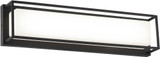 Matteo S13418MB Thornstone Contemporary Matte Black LED 18" Light Sconce