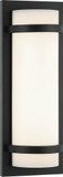 Matteo S15818MB Brampton Contemporary Matte Black LED 18" Lighting Sconce