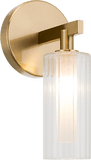 Matteo W60801AG Kristof Aged Gold Brass Wall Lighting