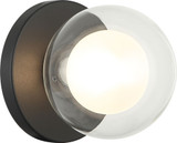 Matteo WX33001MB Solaris Modern Matte Black LED Wall Sconce
