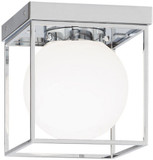 Matteo X03801CH Squircle Contemporary Chrome Flush Mount Light Fixture