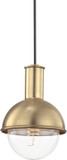 Mitzi H111701-AGB Riley Modern Aged Brass Mini Pendant Lighting Fixture