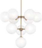 Mitzi H122810-AGB Ashleigh Contemporary Aged Brass LED Chandelier Light
