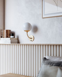 Mitzi H160101-AGB Carrie Contemporary Aged Brass Lamp Sconce