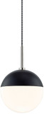 Mitzi H344701-PN-BK Renee Modern Polished Nickel  /  Black Pendant Lighting Fixture